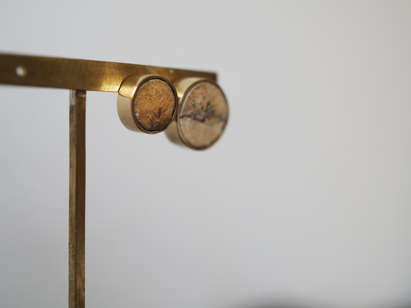 dendrite brass pierce (yoi to yowa) 9枚目の画像