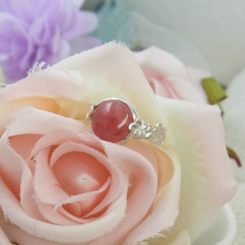 ☆一点限り☆プルメリアとインカローズ リング フリーサイズBali