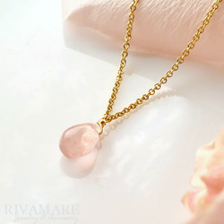 大粒サクラクォーツ 数量限定 ローズクォーツネックレス 約8mm