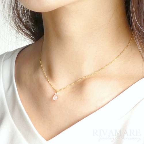 大粒サクラクォーツ 数量限定 ローズクォーツネックレス 約8mm