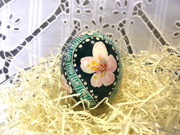 イースターエッグ(PYSANKY)  本物の卵です(๑˃̵ᴗ˂̵) 4枚目の画像