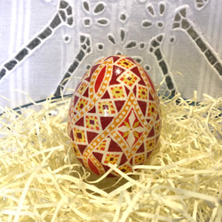 イースターエッグ(PYSANKY)  本物の卵です(๑˃̵ᴗ˂̵) 3枚目の画像