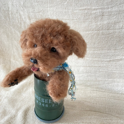 トイプードル　羊毛　羊毛フェルト　羊毛犬　プレゼント 5枚目の画像