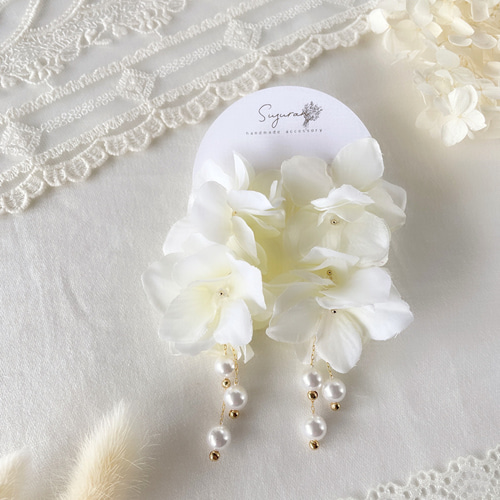 一点限定】本物のお花のアクセサリー ピアス イヤリング プリザーブド 