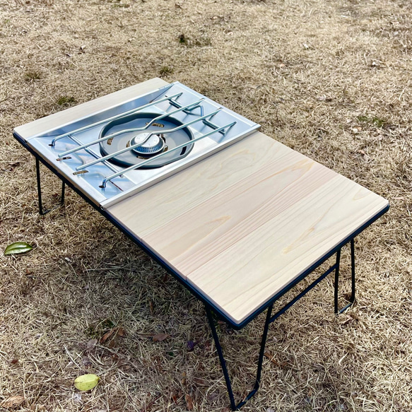 IGT フィールドラック HIBARI スノーピーク フラットバーナー 天板 creema限定　アンティーク　ローテーブル　男前　リビングテーブル DG1436015369(10920円)