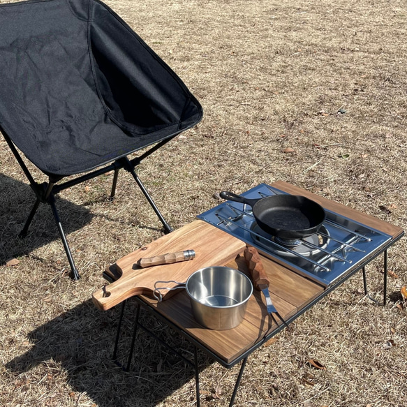 IGT フィールドラック HIBARI スノーピーク フラットバーナー 天板 creema限定　アンティーク　ローテーブル　男前　リビングテーブル DG1436015369(10920円)