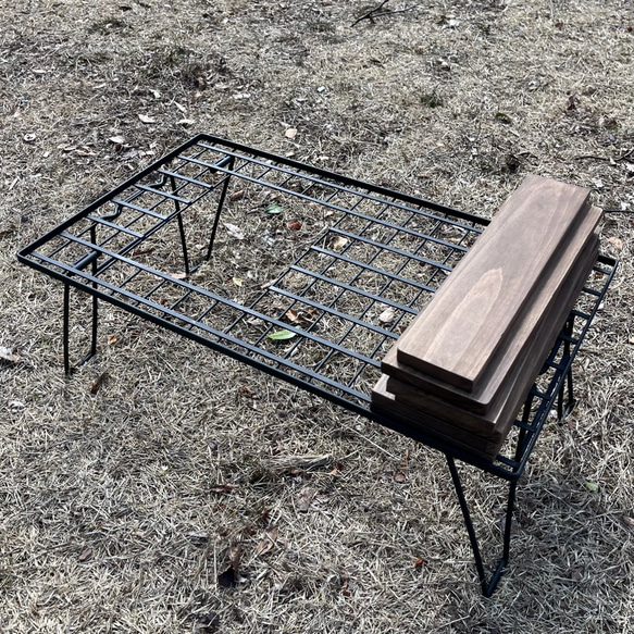 IGT フィールドラック HIBARI スノーピーク フラットバーナー 天板 creema限定　アンティーク　ローテーブル　男前　リビングテーブル DG1436015369(10920円)