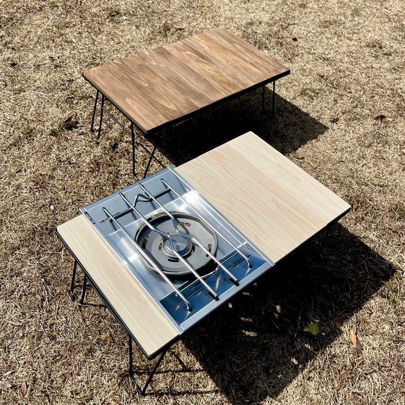 IGT フィールドラック HIBARI スノーピーク フラットバーナー 天板 creema限定　アンティーク　ローテーブル　男前　リビングテーブル DG1436015369(10920円)