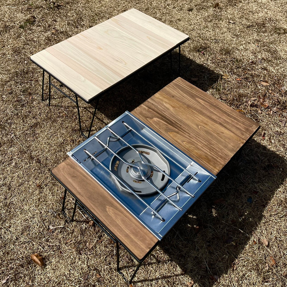 IGT フィールドラック HIBARI スノーピーク フラットバーナー 天板 creema限定　アンティーク　ローテーブル　男前　リビングテーブル DG1436015369(10920円)