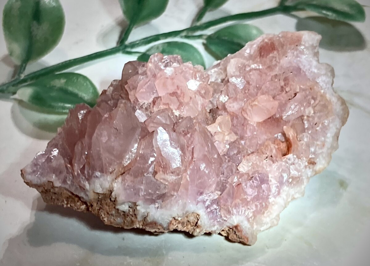 【恋愛運上昇】希少！ピンクアメジストシュガー⭐️卵型⭐️N116 希少】 ピンクアメジスト✨ クラスター ラフストーン 原石 その他置物