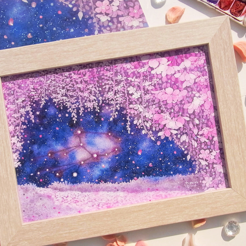 油絵 絵画 海のお花畑【A4】 絵画 HR 通販 13967296|Creema 油絵 絵画 海のお花畑【A4】 絵画 HR 通販 13967296|Creema