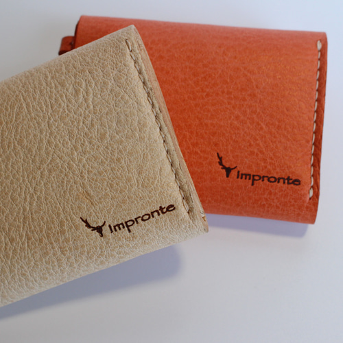 本革三つ折り極小財布 鹿革 コンパクト財布 メンズ レディース