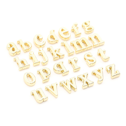 M11282-a-2 24個 イニシャルチャーム アルファベットチャーム