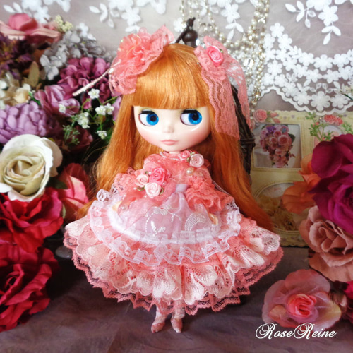 soldロリータロマンス マカロンピンクの妖精 エプロン＆ブーケブローチ  