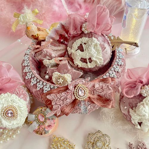 送料無料】メルヘン雑貨 ロココ調 アンティークオーナメント