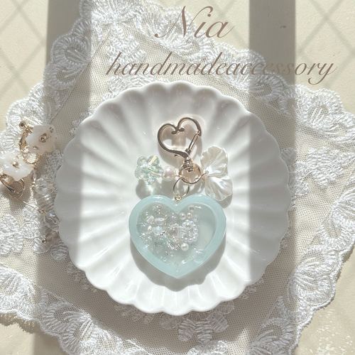 シャカシャカキーホルダー　ブルージャム瓶シェイカー シャカシャカキーホルダー ブルージャム瓶シェイカー