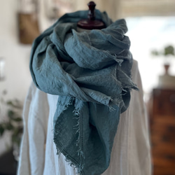 ダブルガーゼ4枚重ねの刺し子はんかち ハンカチ・手ぬぐい ちょこんと