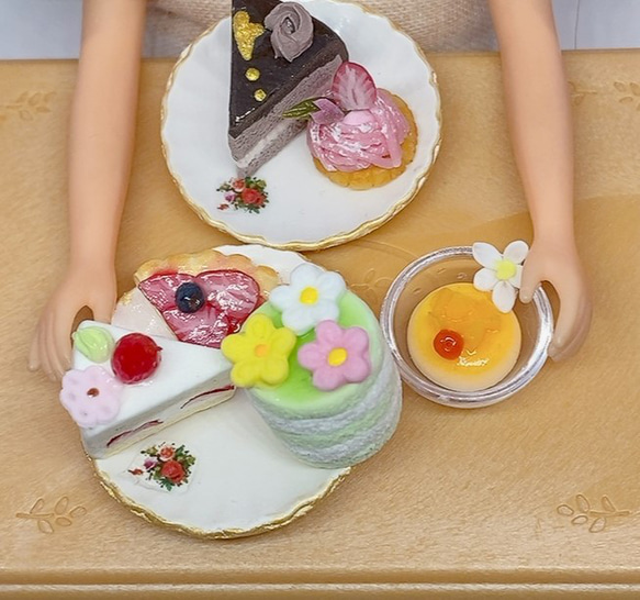 アフタヌーンティー風ケーキセット　ミニチュアケーキ 11枚目の画像