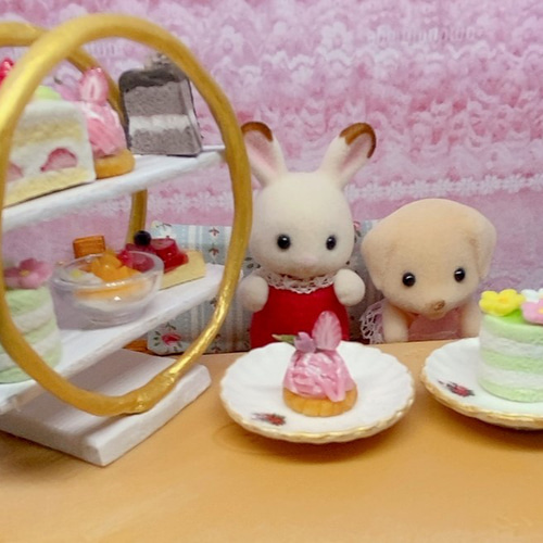 アフタヌーンティーセットのあみぐるみ スイーツ ケーキ ハンドメイド 横浜・新浦安】「クラシカルレディー・アフタヌーンティー