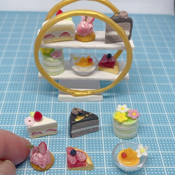 アフタヌーンティー風ケーキセット　ミニチュアケーキ 10枚目の画像