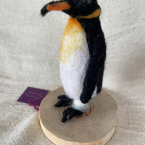 ペンギン コウテイペンギン 羊毛 羊毛フェルト オブジェ 羊毛