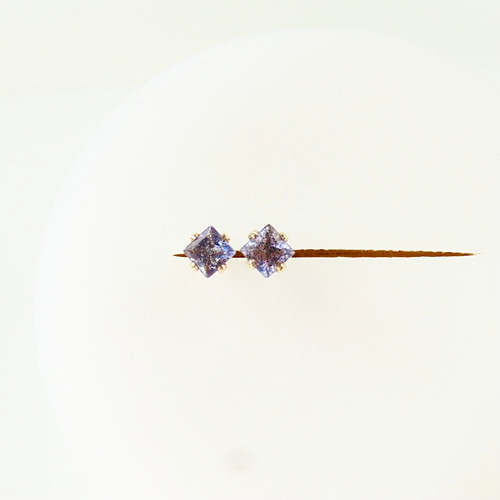 一点物】アイオライトサンストーン ルース スクエア ⑪✩.*˚