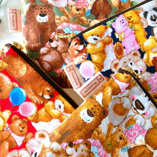 レトロ モコモコ Tiny Studio ベア クマ くまさん ポーチ 即納/BABY