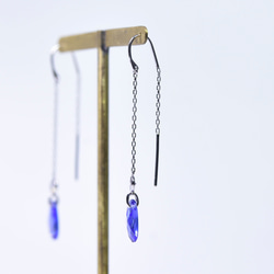 Tanzanite × Diamond / pt900 American Pierce【Corremte/コレンテ】 3枚目の画像