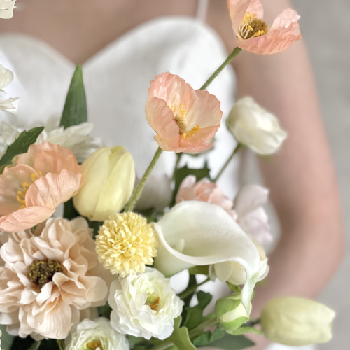 ウェディングブーケ】アーティフィシャルフラワーブーケ＋