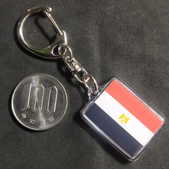 ◆新品◆ エジプト キーホルダー 国旗 Egypt 3枚目の画像