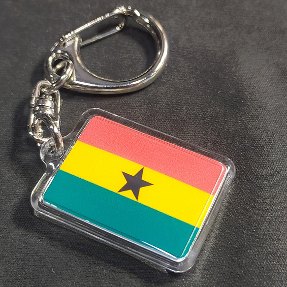 ◆新品◆ ガーナ キーホルダー 国旗 Ghana 1枚目の画像