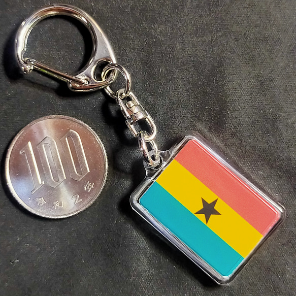 ◆新品◆ ガーナ キーホルダー 国旗 Ghana 3枚目の画像