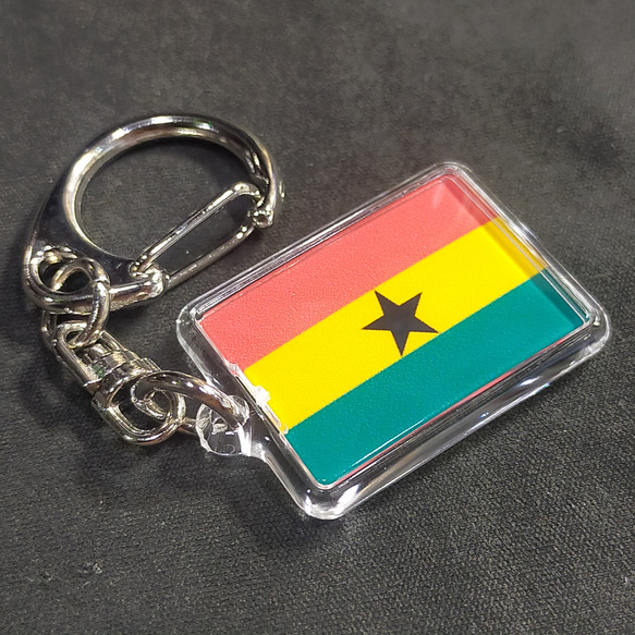 ◆新品◆ ガーナ キーホルダー 国旗 Ghana 2枚目の画像