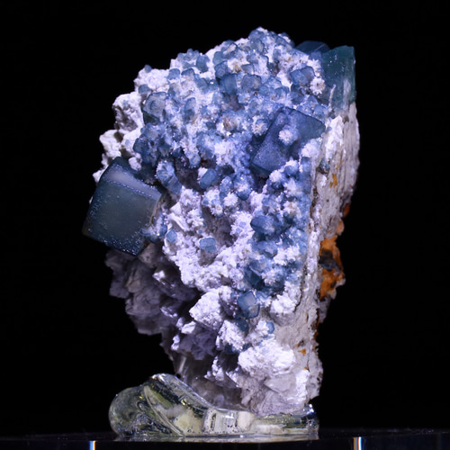 73.5g 『超希少な共生結晶美』天然フローライトとカルサイト ブルー