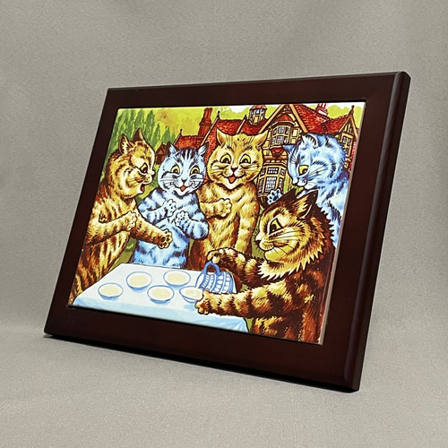 ルイスウェイン古い木枠の額装