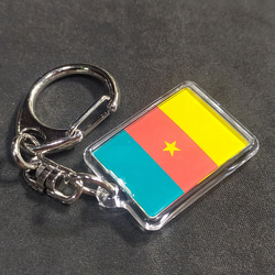 ◆新品◆ カメルーン キーホルダー 国旗 Cameroun 2枚目の画像