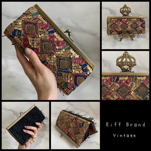 ♦︎エスニック調 蛇腹 長財布♦︎ 長財布 riff art gallery 通販