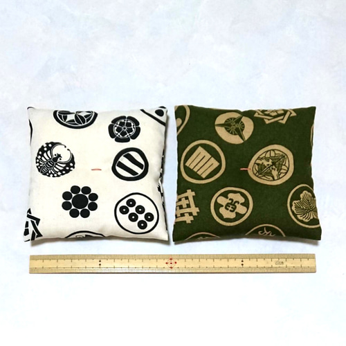 ミニ座布団 置物用 武将家紋 ハンドメイド ミニチュア ミニ座布団 置物用 武将家紋 オーダーページ ハンドメイド ミニチュア