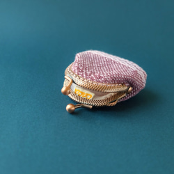 【我們の手織布】超迷你手工織布口金包 第3張的照片