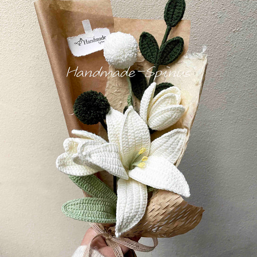 手作り · かぎ針編み · ユリのチューリップ花束 · 花 手作り · かぎ針編み · ユリのチューリップ花束 · 花