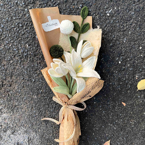 手作り · かぎ針編み · ユリのチューリップ花束 · 花 手作り · かぎ針編み · ユリのチューリップ花束 · 花
