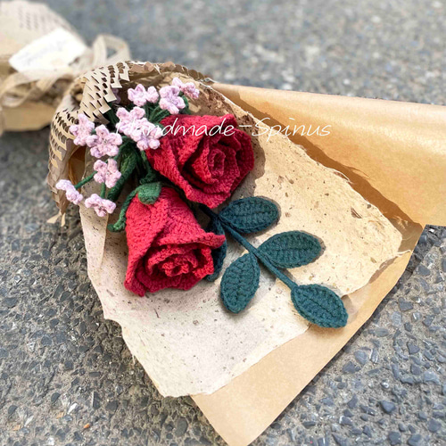 まりりん様 専用ページ かぎ針編み花パーツ 薔薇