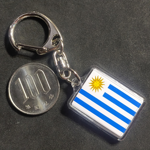 ◆新品◆ ウルグアイ キーホルダー 国旗 Uruguay 3枚目の画像