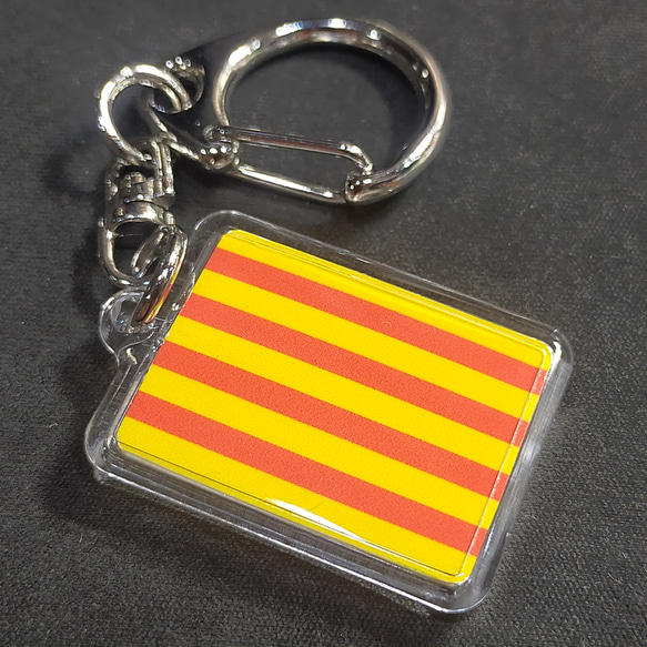 ◆新品◆ カタルーニャ（サニェーラ） キーホルダー 旗 Senyera 1枚目の画像