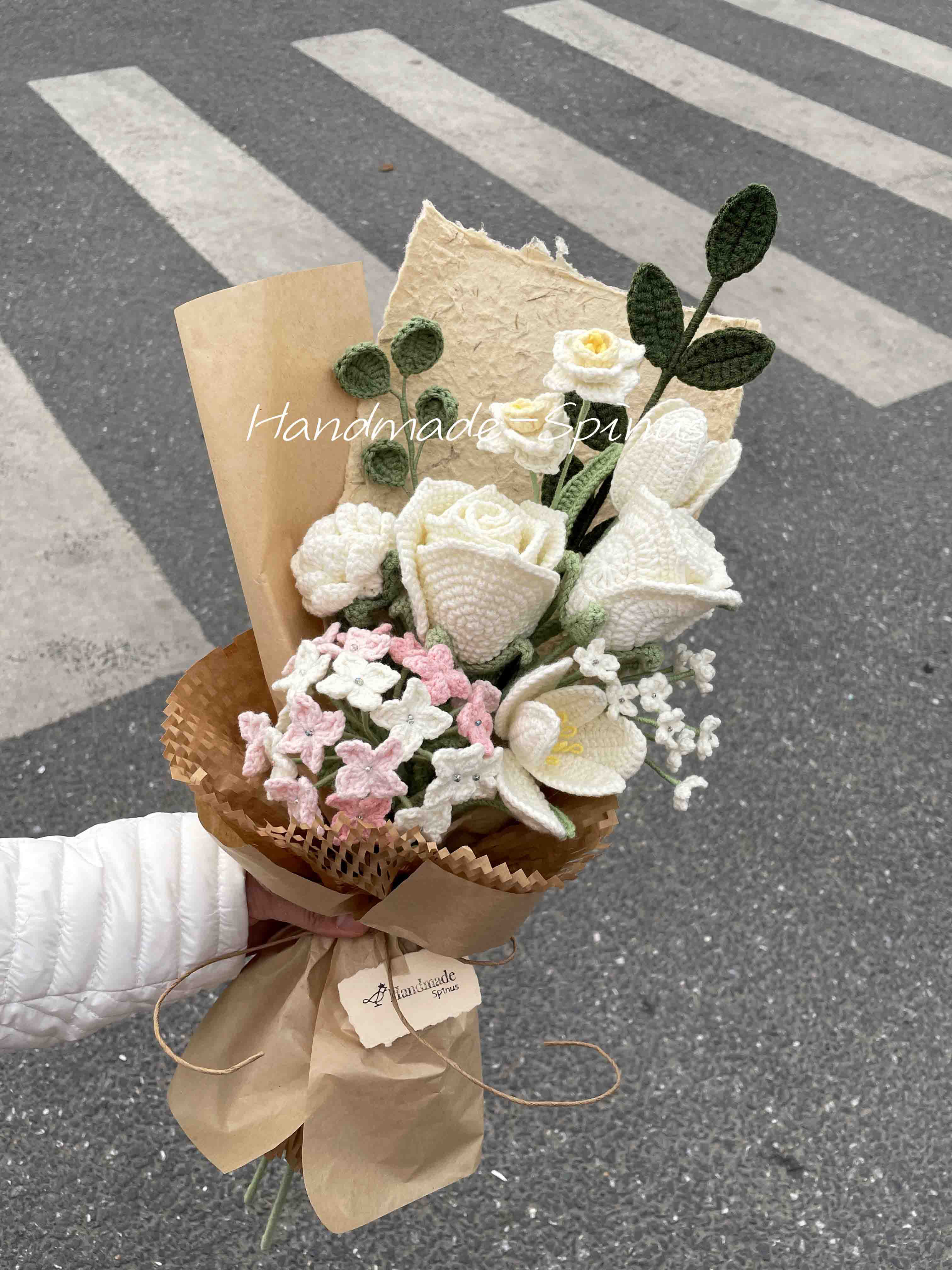 ハンドメイド・かぎ針編み・アジサイブーケ・花
