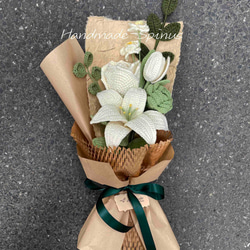 ハンドメイド · かぎ針編み · バラの花束 · 花 · シミュレーションフラワー · フラワーシリーズ · バレンタインデーギ 4枚目の画像