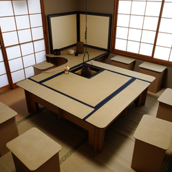 組み立て式 立礼棚 茶道具(段ボールタイプ)炉/風炉畳2種付属 組み立て式 立礼棚 茶道具(段ボールタイプ)炉/風炉畳2種付属