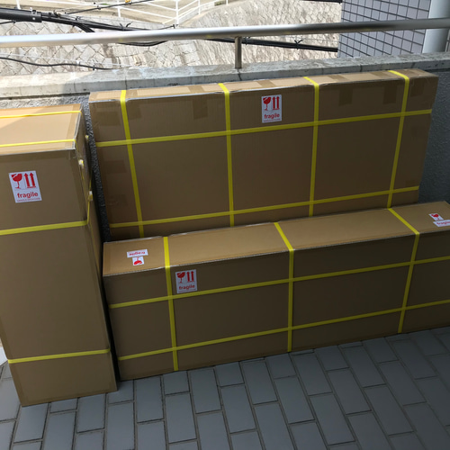 組み立て式 立礼棚 茶道具（段ボールタイプ）炉/風炉畳2種付属