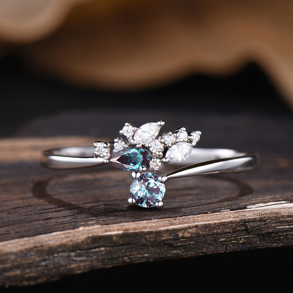 6月の誕生石カラーチェンジアレキサンドライトアニバーサリープロミス