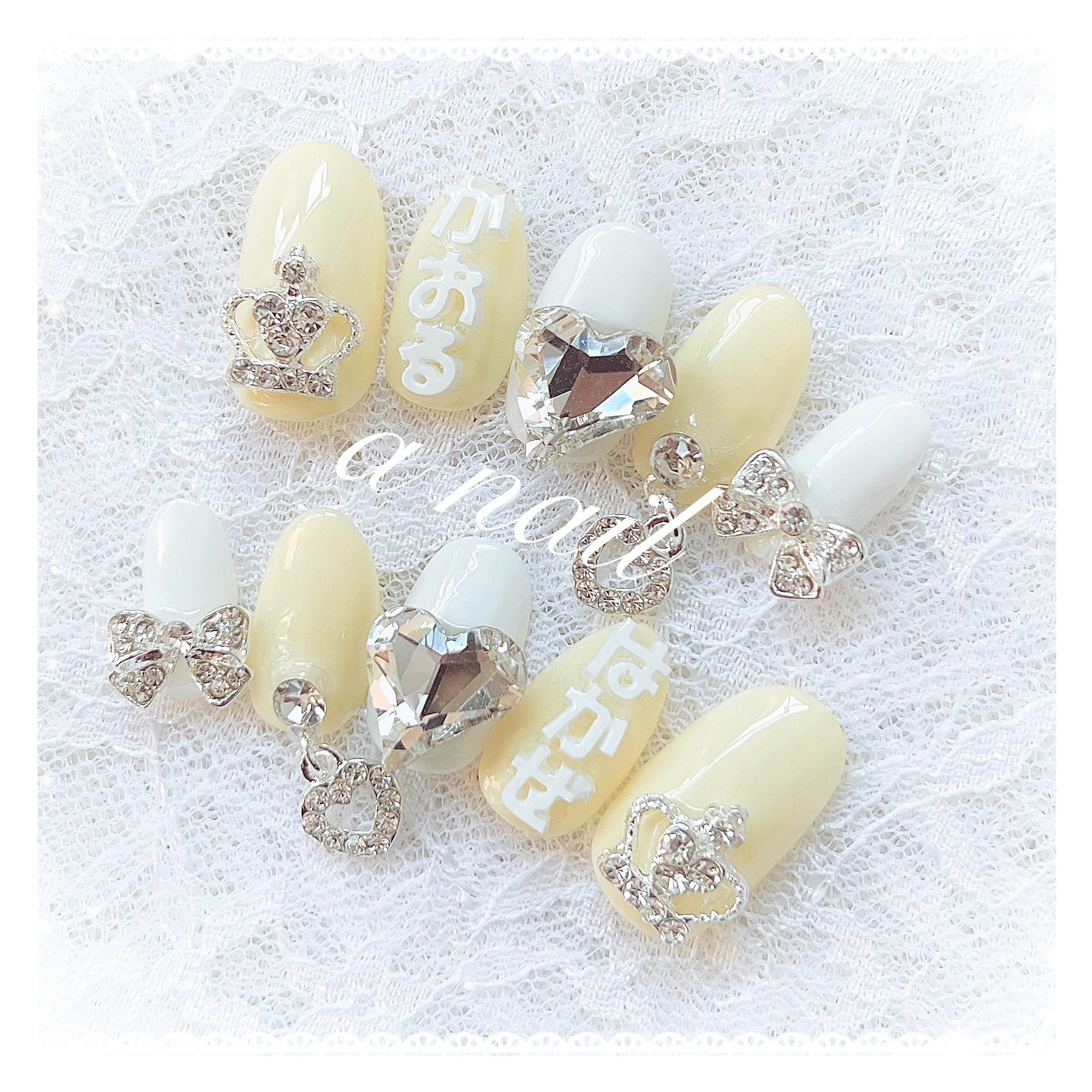 痛ネイル 3d ネイル パーツ ひらがな 3dネイルパーツ デコパーツ オーダー